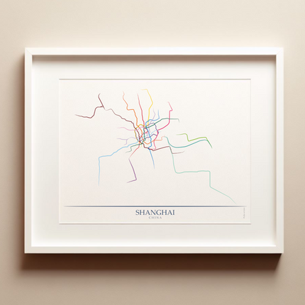 China - Shanghai Metro Route Map