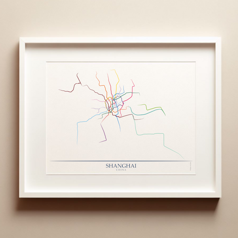 China - Shanghai Metro Route Map