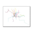 China - Shanghai Metro Route Map