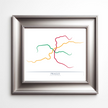 Czech Republic - Prague Metro Route Map