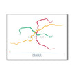 Czech Republic - Prague Metro Route Map