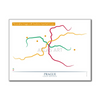 Czech Republic - Prague Metro Route Map