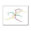 Czech Republic - Prague Metro Route Map