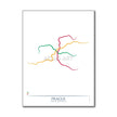 Czech Republic - Prague Metro Route Map