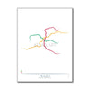 Czech Republic - Prague Metro Route Map