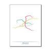 Czech Republic - Prague Metro Route Map