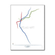 Egypt - Cairo Metro Route Map
