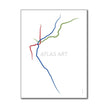 Egypt - Cairo Metro Route Map