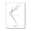 Egypt - Cairo Metro Route Map