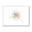 France - Paris Métro Route Map