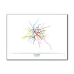 France - Paris Métro Route Map