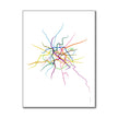 France - Paris Métro Route Map