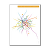 France - Paris Métro Route Map