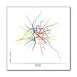 France - Paris Métro Route Map