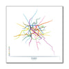 France - Paris Métro Route Map