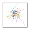 France - Paris Métro Route Map