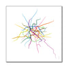 France - Paris Métro Route Map