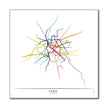 France - Paris Métro Route Map