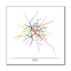 France - Paris Métro Route Map