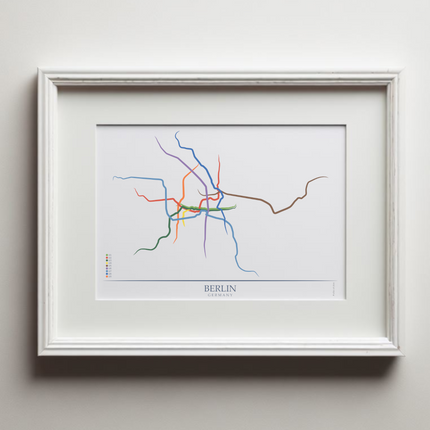 Germany - Berlin U-Bahn Route Map