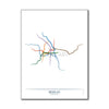 Germany - Berlin U-Bahn Route Map