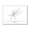 Austria - Vienna U-Bahn Route Map