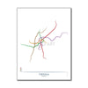 Austria - Vienna U-Bahn Route Map