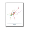 Austria - Vienna U-Bahn Route Map