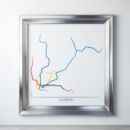 Germany - Hamburg U-Bahn Route Map