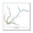 Germany - Hamburg U-Bahn Route Map
