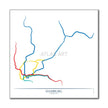 Germany - Hamburg U-Bahn Route Map