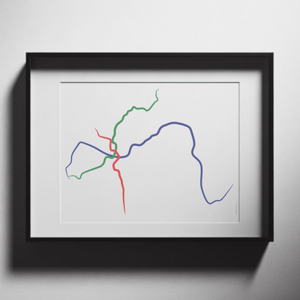 Greece - Athens Metro Route Map