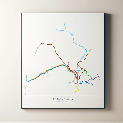 Hong Kong - Hong Kong MTR Route Map