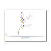 Hungary - Budapest Metro Route Map