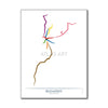 Hungary - Budapest Metro Route Map