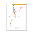 Hungary - Budapest Metro Route Map