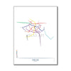 India - Delhi Metro Route Map