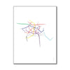 India - Delhi Metro Route Map