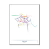India - Delhi Metro Route Map