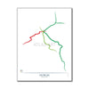 Ireland - Dublin Metro Route Map
