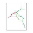 Ireland - Dublin Metro Route Map
