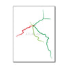 Ireland - Dublin Metro Route Map