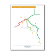 Ireland - Dublin Metro Route Map