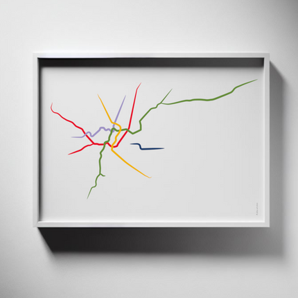 Italy - Milan Metro Route Map