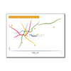Italy - Milan Metro Route Map