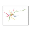Italy - Milan Metro Route Map