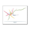 Italy - Milan Metro Route Map