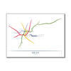 Italy - Milan Metro Route Map
