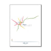 Italy - Milan Metro Route Map
