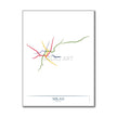 Italy - Milan Metro Route Map